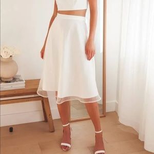 NWT White Skirt